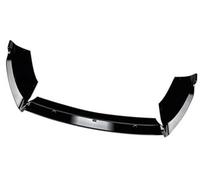 MKVAXR for Fiesta, MK6 St 2012-2017 Voiture Pare-Chocs Avant lèvre séparateur diffuseur Corps Kit Spoiler Pare-Chocs Garde Protecteur Spoiler Séparateur Avant(Black Glossy Black)