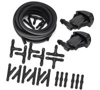 MKVAXR, for Jeep, for Grand, for Cherokee 2005 2006 2007 2008 2009 2010 2011 2012 2013 2014 2015 2016 2X Kit de buse de jet de lave-glace d'essuie-glace avant Buse de lave-glace(BLACK color1)
