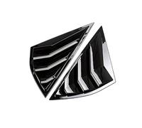 MKVAXR for Mustang, Mach E 2021 2022 Couvercle de Pare-Brise latéral extérieur arrière, Couvercle décoratif, becquet Couvercle de persienne de fenêtre de véhicule(Gloss Black)