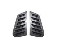 MKVAXR for Polo, 5 Portes à hayon 9n 2002-2008, Couvercle de volet latéral fenêtre arrière, Autocollant Garniture, écope d'aération ABS Couvercle de persienne de fenêtre de véhicule(Carbon)