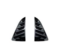 MKVAXR for Polo, MK5 6R 6C 2011-2018, 1 Paire de Garnitures volet Lunette arrière, Accessoires Garniture Ventilation latérale fenêtre Couvercle de persienne de fenêtre de véhicule(Glossy Black)
