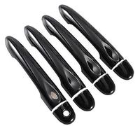 MKVAXR, for Renault, Scenic III Grand Scenic XMOD 2010-2016 Couvercle de poignée de Porte de Voiture Noir Brillant 2011 2012 2013 Couvre-poignée de Porte de Voiture(Black 4dr 1 Key 1 Button)