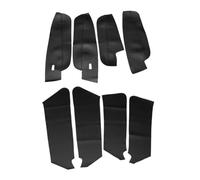 MKVAXR for VW, for, L 2017 2018 2019 8 pièces poignée de Porte intérieure de Voiture Panneau d'accoudoir Couverture en Cuir Microfibre Garniture décorative Panneau de Porte intérieur de Voiture(8X BL