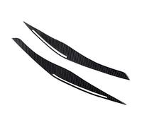 MKVAXR Garniture d'autocollants de couverture sourcil paupière phare en Fiber carbone, for BMW, E90 E91 328I 335I M3 2006-2011 Garniture de sourcil de phare antibrouillard de vo