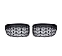 MKVAXR Grille de calandre en diamant noir chromé 1 paire de pièces de réparation anti-résistance extérieures, for BMW, for série 1 F20 F21 2011-2014 Grille de radiateur(Mint)