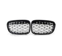 MKVAXR Grille de calandre en diamant noir chromé 1 paire de pièces de réparation anti-résistance extérieures, for BMW, for série 1 F20 F21 2011-2014 Grille de radiateur(Grass Green)