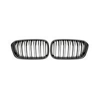 MKVAXR Grilles de pare-chocs avant de voiture, for BMW, for série 1 F20 F21 LCI 120i 2015 2016 2017, grille de remplacement à double lamelle Grille de radiateur(Glossy Black)