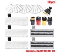 MKVAXR Housse de protection en microfibre for aspirateur à vapeur EasyFix SC2 SC3 SC4 SC5, tête de brosse, grattoir à verre Pièces détachées pour nettoyeur vapeur(Set3)
