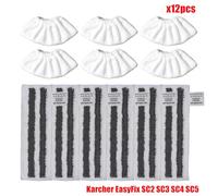 MKVAXR Housse de protection lavable en microfibre for aspirateur à vapeur EasyFix SC2 SC3 SC4 SC5 Pièces détachées pour nettoyeur vapeur(Set10)