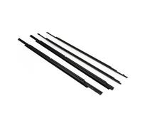 MKVAXR Joints de porte de fenêtre 4 pièces/ensemble joint d'étanchéité de fenêtre de voiture joint d'étanchéité de moulure de porte latérale, for Mitsubishi, for Outlander 2013-2018(Schwarz)