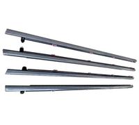 MKVAXR Joints de porte de fenêtre 4 pièces for voiture, garniture de moulage, ceinture d'étanchéité, for Accord, 9e 2014 2015 2016(BLACK Chrome)