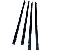 MKVAXR Joints de porte de fenêtre 4 pièces for voiture, garniture de moulage, ceinture d'étanchéité, for Accord, 9e 2014 2015 2016(Schwarz)