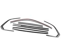 MKVAXR Joints de porte de fenêtre Garniture de fenêtre extérieure de voiture, for BMW, X5 G05 2019-2024 Bande d'étanchéité de couverture en acier inoxydable Coupe-froid Abat-jour décoratif