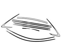 MKVAXR Joints de porte de fenêtre, garniture de fenêtre extérieure de voiture, joint de pare-brise, for Accord, 2023 2024