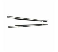 MKVAXR Joints de porte de fenêtre Moulure de fenêtre de voiture, for Toyota, for Highlander for XU40 2012 2013 2014 Coupe-froid de porte Bande scellée en verre anti-pluie(BLACK Plating Front 2pcs)