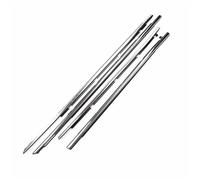 MKVAXR Joints de porte de fenêtre Moulure de fenêtre de voiture, for Toyota, for Highlander for XU40 2012 2013 2014 Coupe-froid de porte Bande scellée en verre anti-pluie(BLACK Plating 4pcs)