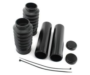 MKVAXR Kit de 2 Bouchons de Tube Avant, Couvercle de Fourche en Alliage d'aluminium, Caoutchouc, for Harley-Davidson 07-11 V-Rod Cache Fourche Avant Moto