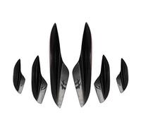 MKVAXR Kit de becquet de carrosserie de voiture noir brillant, 6 pièces, séparateurs d'ailerons de Canards de pare-chocs avant, for BMW, E90 E92 E93 M3 2005 - 2012 Garniture de becquet de voiture