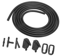 MKVAXR Kit de buses de lave-glace avant de voiture de remplacement noir 1442176, for Fiesta, 2001-2007 Buse de lave-glace chauffante