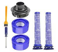 MKVAXR Kit de couvercle de moteur arrière et de filtres for aspirateur Dyson, V7 V8 absolu/Animal, accessoires de remplacement 965661-01 et 967478-01 Couvercle arrière du moteur d'aspirateur