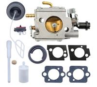 MKVAXR Kit de joint de ligne de filtre à carburant de carburateur, for Husqvarna, tronçonneuse 395 395XP 503280410, for Walbro, Carb WJ115 Kit de remplacement de carburateur