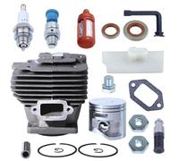 MKVAXR Kit de Piston cylindre à gros alésage de 50mm, for STIHL, MS441 MS441C MS 441, pièces de rechange plaquées #1138 020 1201 Kit de remplacement de carburateur