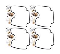MKVAXR Kit de réparation carburateur moto, flotteur, for aiguille, FZS 600, for Fazer, 1998 1999 2000 2001 2002 2003, 4 ensembles Kit de réparation de carburateur de moto
