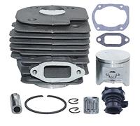 MKVAXR Kit de soupape décompression d'admission Piston cylindre 50mm, for pièces moteur tronçonneuse Husqvarna 365 371 372 Xp 362 Cylindre-piston