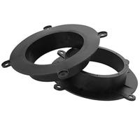 MKVAXR Lot de 2 bagues d'espacement for Haut-Parleur, Adaptateur for Tweeter, for Mazda, CX-9 2016-2023, étanche, for 6,5 Pouces, ABS Noir Avant Anneau de Fixation pour système Audio intérieur de