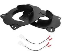 MKVAXR Lot de 2 bagues d'espacement for Haut-Parleur, Adaptateur for Tweeter, for Toyota, Camry 2002-2017, étanche, for 6,5" ABS Noir Avant Anneau de Fixation pour système Audio intérieur de Voiture