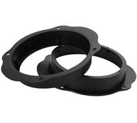 MKVAXR Lot de 2 bagues d'espacement for Haut-Parleur Tweeter, Adaptateur for, Ford, C-Max 2003-2010, étanche, for 6,5 Pouces, ABS Noir Avant Anneau de Fixation pour système Audio intérieur de Voiture
