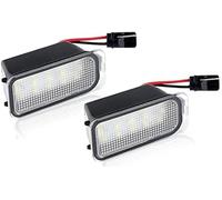 MKVAXR Lot de 2 Lampes d'éclairage de Plaque d'immatriculation for Ford, Escape, Ranger, Kuga, CMAX, Focus, 2, 3, Ecosport, Edge, Fiesta, 6, 7, Mondeo, 4, 5 Éclairage de Plaque d'immatriculation