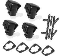 MKVAXR Lot de 4 buses de lave-glace avant de voiture 68269108AA avec 6 connecteurs, for Dodge, for Durango 2011-2019 Buse de lave-glace chauffante