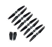 MKVAXR Lot de 8 hélices Pliables à dégagement Rapide 4730F for Drone DJI, Spark, Lame de Rechange Blanche et dorée, Accessoires CW CCW Pièces de Rechange pour Lame(White)