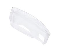 MKVAXR Masques de couverture lampe coquille phares avant d'abat-jour en verre transparents anti-poussière, A6 C5 2003-2005 Garniture de sourcil de phare antibrouillard de vo(Schwarz)