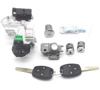 MKVAXR Moteur de Serrure de Porte côté conducteur Ensemble Complet de serrures, Interrupteur d'allumage, Barillet de Porte, 2 clés, pour 46 puces, pour Accord 2008 - 2011