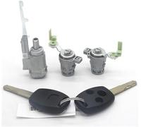 MKVAXR Moteur de Serrure de Porte côté conducteur Ensemble de serrures pour Porte de Baril de commutateur d'allumage, pour 2 clés, pour Automobile pour CRV 2003 - 2006(Black 3 Button Keys)