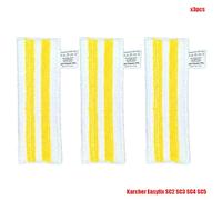MKVAXR Nouveaux chiffons en microfibre for balai à vapeur, brosse à tête, accessoires for aspirateur à main EasyFix SC2 SC3 SC4 SC5, grattoir à verre Pièces détachées pour nettoyeur vapeur(Set4)