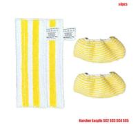 MKVAXR Nouveaux chiffons en microfibre for balai à vapeur, brosse à tête, accessoires for aspirateur à main EasyFix SC2 SC3 SC4 SC5, grattoir à verre Pièces détachées pour nettoyeur vapeur(Set11)