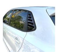MKVAXR Paire de Garnitures Volets Lunette arrière et grilles d'aération latérales, for Polo MK5 6R 6C 2011-2018, Accessoires Couvercle de persienne de fenêtre de véhicule(Glossy Black)