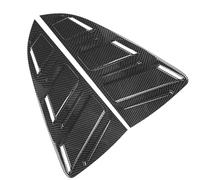 MKVAXR Paire de Garnitures Volets Lunette arrière, for Polo MK5 6R 6C 2011-2018, vitre latérale Couvercle de persienne de fenêtre de véhicule(Carbon Look)