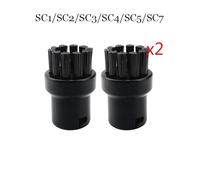 MKVAXR Petite brosse ronde en nylon for nettoyeur vapeur SC1 SC2 SC3 SC4 SC5 SC7 CTK10 CTK20 Pièces détachées pour nettoyeur vapeur(2pcs-01)