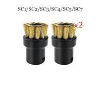 MKVAXR Petite brosse ronde en nylon for nettoyeur vapeur SC1 SC2 SC3 SC4 SC5 SC7 CTK10 CTK20 Pièces détachées pour nettoyeur vapeur(2pcs-03)