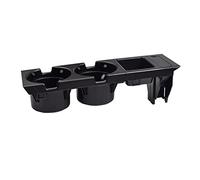 MKVAXR Porte-gobelet de pièce Monnaie boîte Boisson Stockage Console Double Trou Central Avant, for BMW, E46 série 3 323i 1998-2006 Style Voiture 51168217953 Porte-gobelet de Voiture(Black 1 Set)