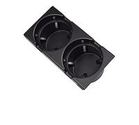 MKVAXR Porte-gobelet de pièce monnaie boîte boisson stockage console double trou central avant, for BMW, E46 série 3 323i 1998-2006 style voiture 51168217953 Porte-gobelet de voiture(Black Cup Holder)