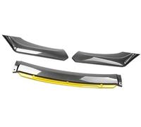 MKVAXR Protecteur de Pare-Choc Avant de Voiture, Kit de carrosserie, Bande décorative, séparateur de lèvre de Canard, Largeur de berline inférieure à 176cm Séparateur Avant(Black Carbon Yellow)