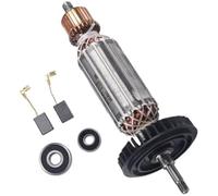 MKVAXR Rotor de Rechange for Meuleuses d'angle modèles 9556, 9557, 9558, 9556NB, 9556HN et 9557NB. Balais de Charbon et roulements Inclus (220 V). Induit de Moteur électrique(Black 220V)