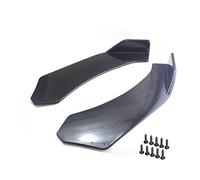 MKVAXR Séparateur de pare-choc avant de voiture noir, 2 pièces, protecteur de corps de lèvre, diffuseur de pare-choc, Kit de pelles de corps de lèvre de Canard Garniture de becquet de voiture