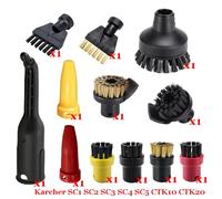 MKVAXR Tête de brosse puissante buse accessoires aspirateur à vapeur portatif SC1 SC2 SC3 SC4 SC5 SC7 CTK10 CTK20 pièces Pièces détachées pour nettoyeur vapeur(Set-9)