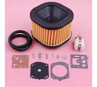 MKVAXR Tuyau de ligne de filtre à Air et à carburant HD robuste, for Husqvarna, Kit de réparation de carburateur 372 372XP, pièce de rechange for tronçonneuse Kit de remplacement de carburateur